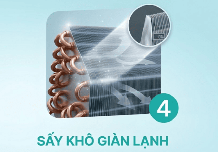 Bước 4: Sấy khô - ngăn nấm mốc quay lại