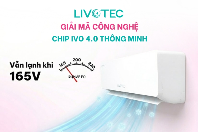 Giải mã Công nghệ chip IVO 4.0 thông minh: Bí quyết giúp điều hoà hoạt động ổn định khi điện áp yếu