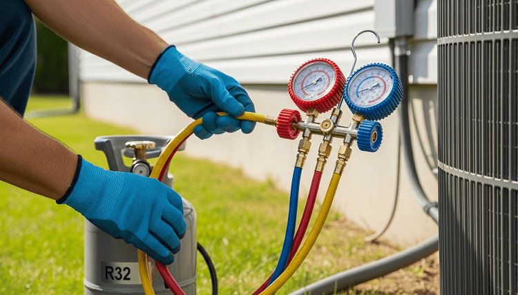 Điều hòa bị thiếu hoặc hết gas