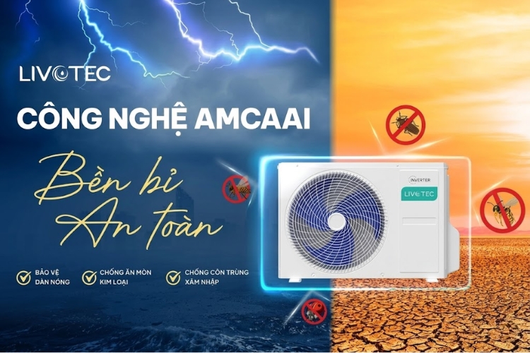 Giải mã công nghệ AMCAAI – Bí quyết bảo vệ dàn nóng Livotec DHV Series bền bỉ 10 năm