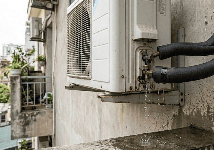 Điều hòa bị chảy nước ở ống đồng