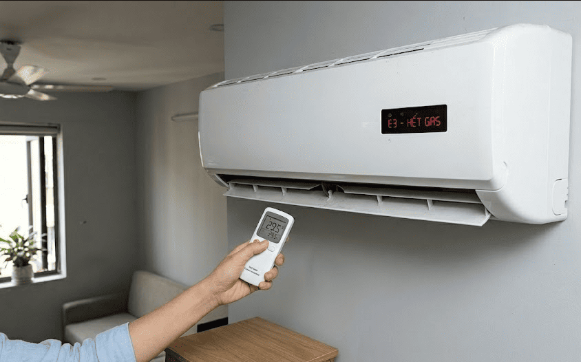 Điều hòa bị rò rỉ, thiếu hoặc hết gas