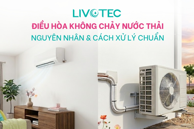 Điều hòa không chảy nước thải: 4 nguyên nhân & cách xử lý chuẩn thợ