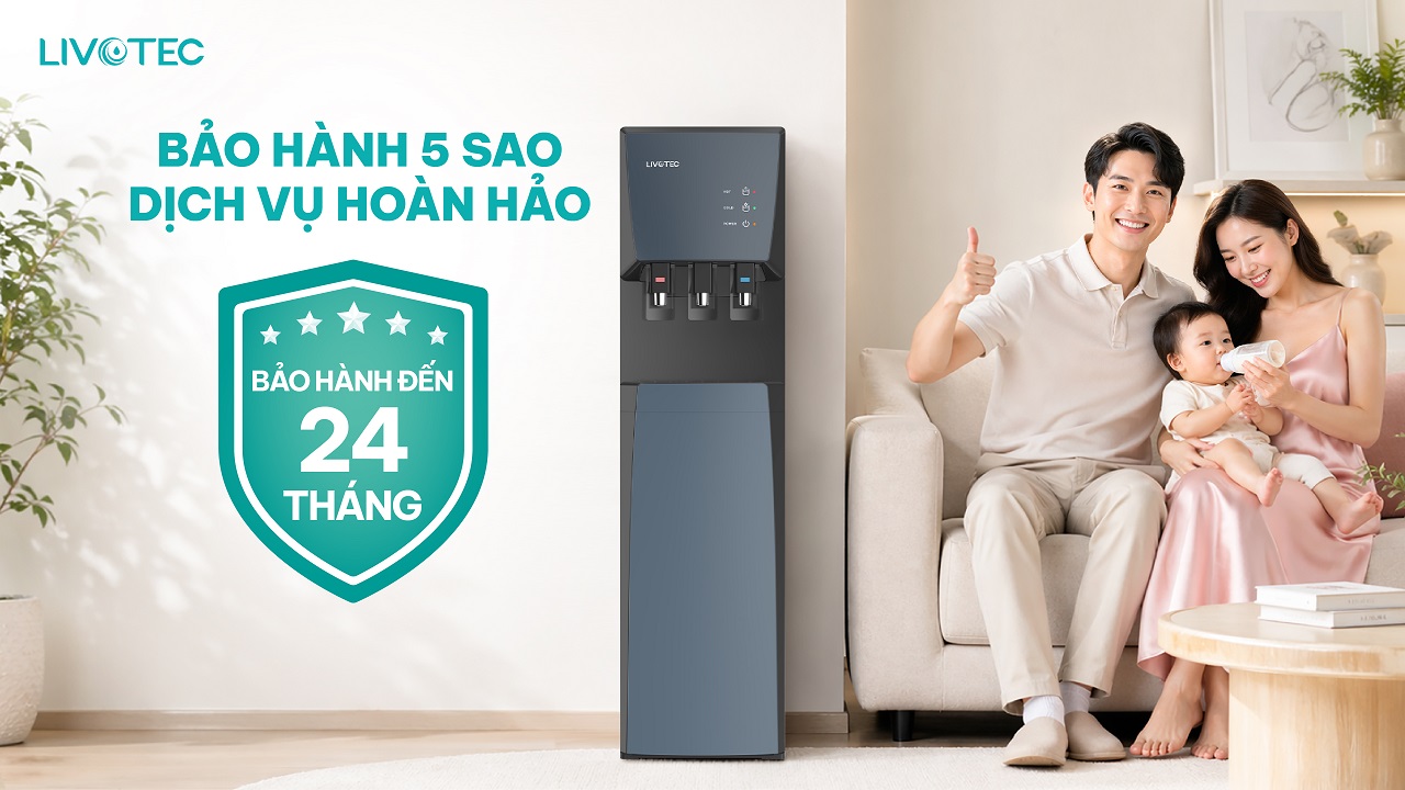 Cây nước nóng lạnh Livotec LD206NS bảo hành 24 tháng