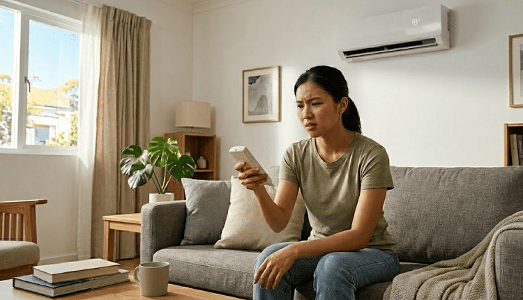 Cài đặt sai chế độ trên Remote điều hòa