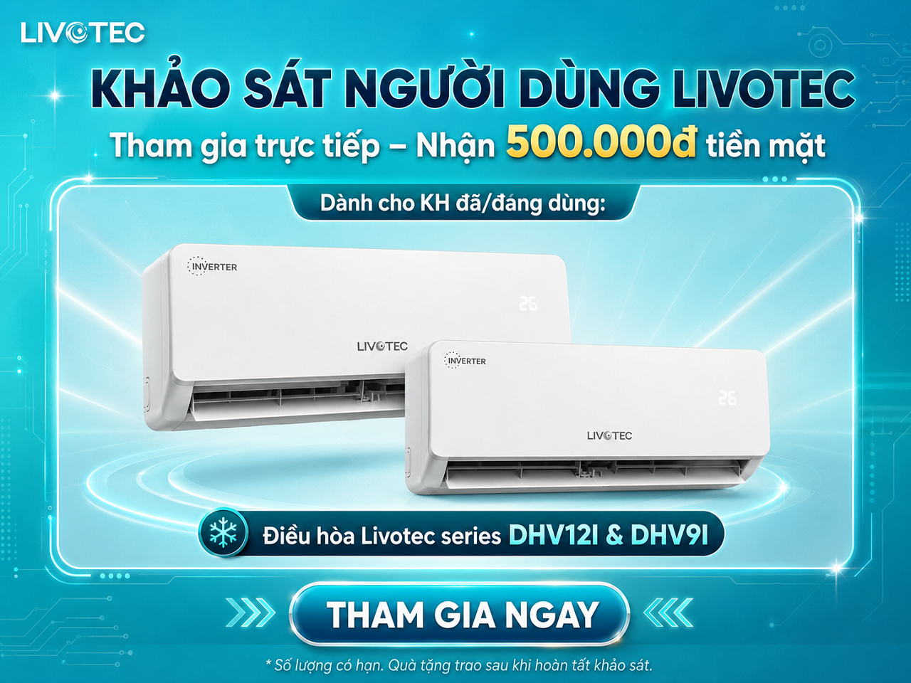 Tham Gia Khảo Sát Trải Nghiệm Cùng LIVOTEC – Nhận Ngay 500K Tiền Mặt